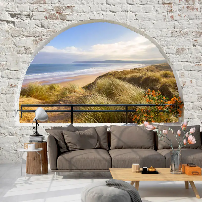 Acheter Direct Zelfklevend fotobehang - Hidden Beach - 98x70