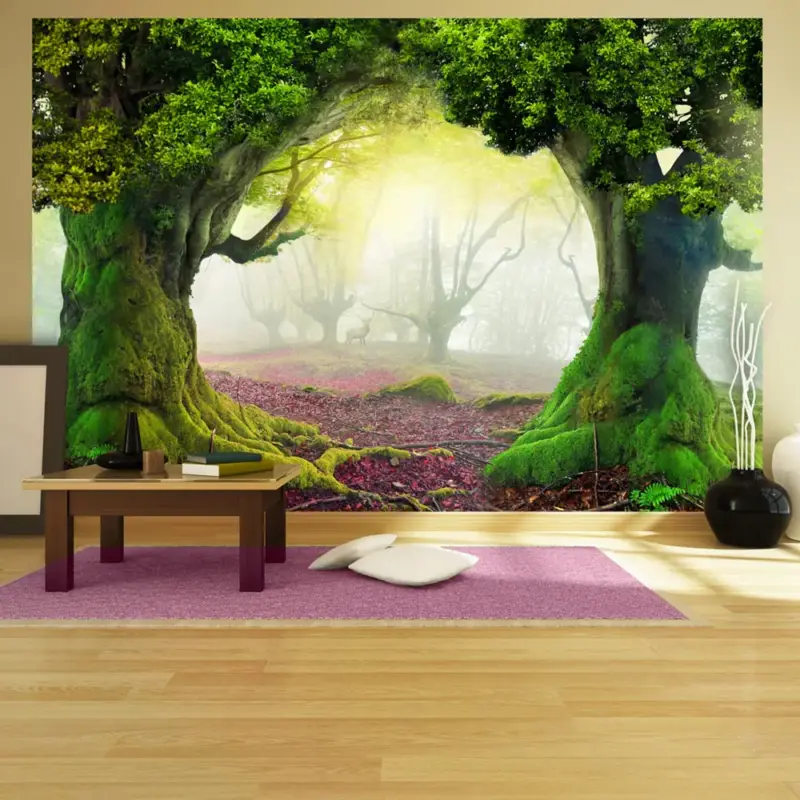 Acheter Direct Zelfklevend fotobehang - Enchanted forest - 441x315