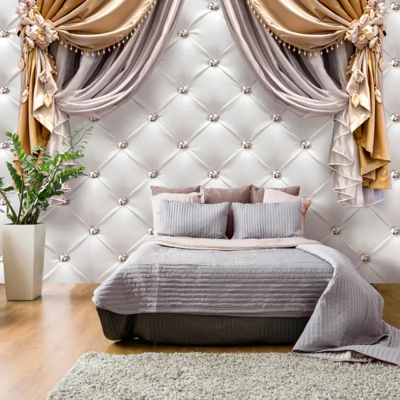 Acheter Direct Zelfklevend fotobehang - Curtain of Luxury - 441x315