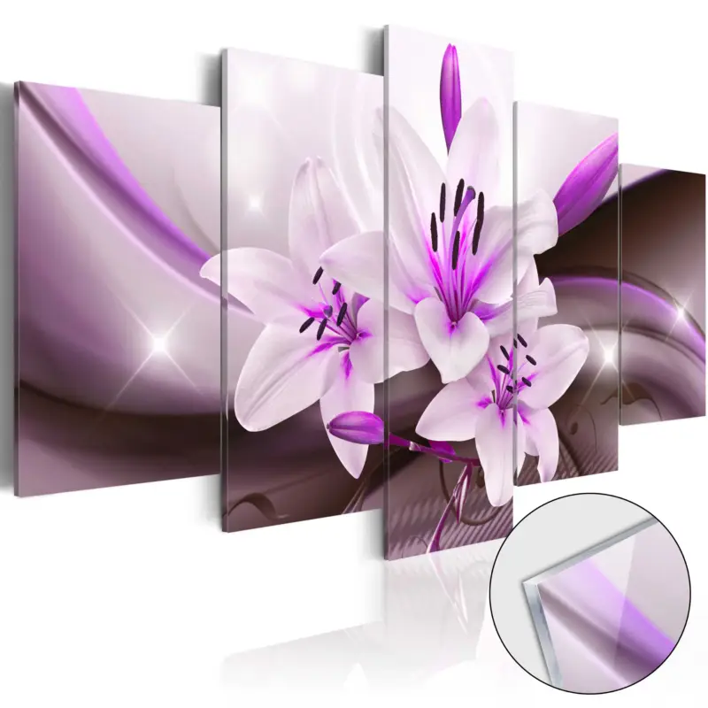 Plexiglas schilderij - Violet Desert Lily [Acrylglas] - 200x100 Expédition Rapide