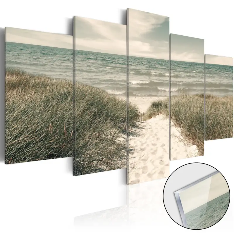 Plexiglas schilderij - Quiet Beach [Acrylglas] - 100x50 Solde