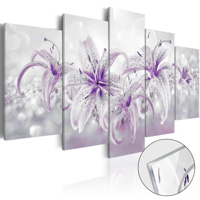 Pas Cher Plexiglas schilderij - Purple Graces [Acrylglas] - 100x50