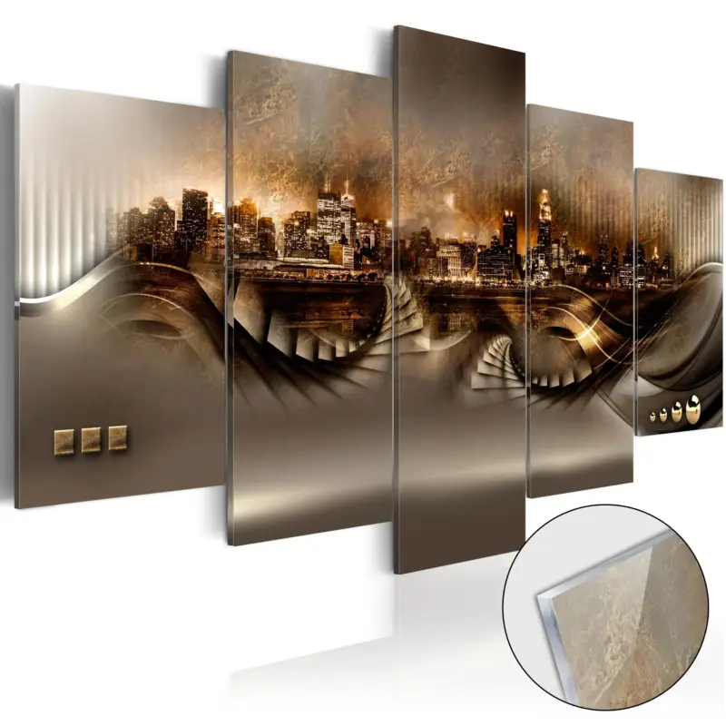 Jusqu’à Épuisement Des Stocks Plexiglas schilderij - Lost City [Acrylglas] - 100x50