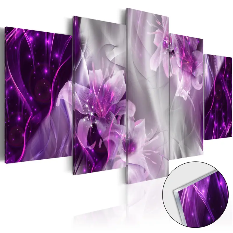 Achat Immédiat Plexiglas schilderij - Purple Utopia [Acrylglas] - 200x100