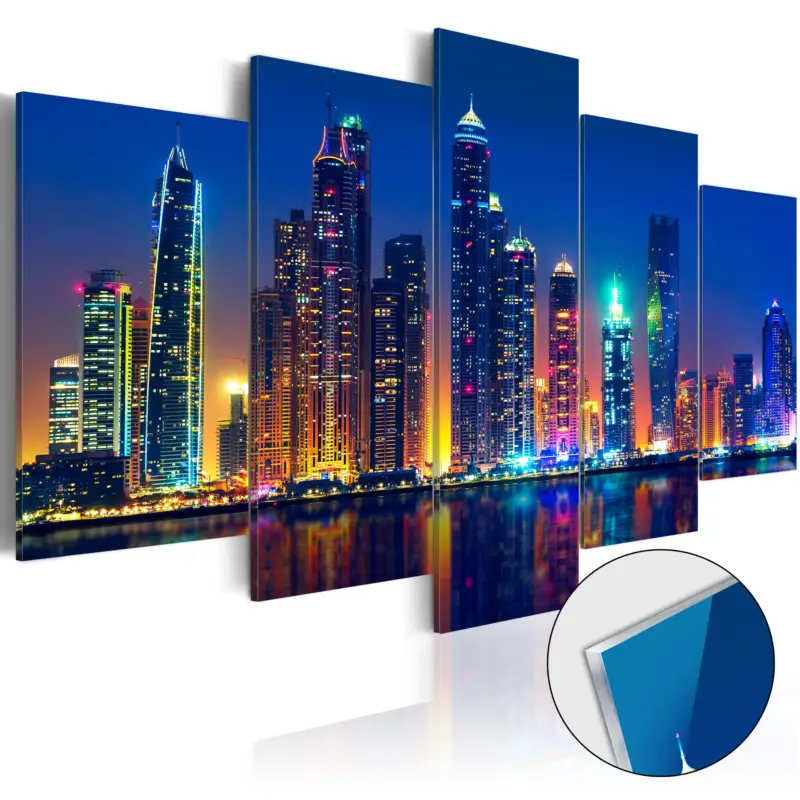 Plexiglas schilderij - Nights in Dubai [Acrylglas] - 200x100 Prix Bas