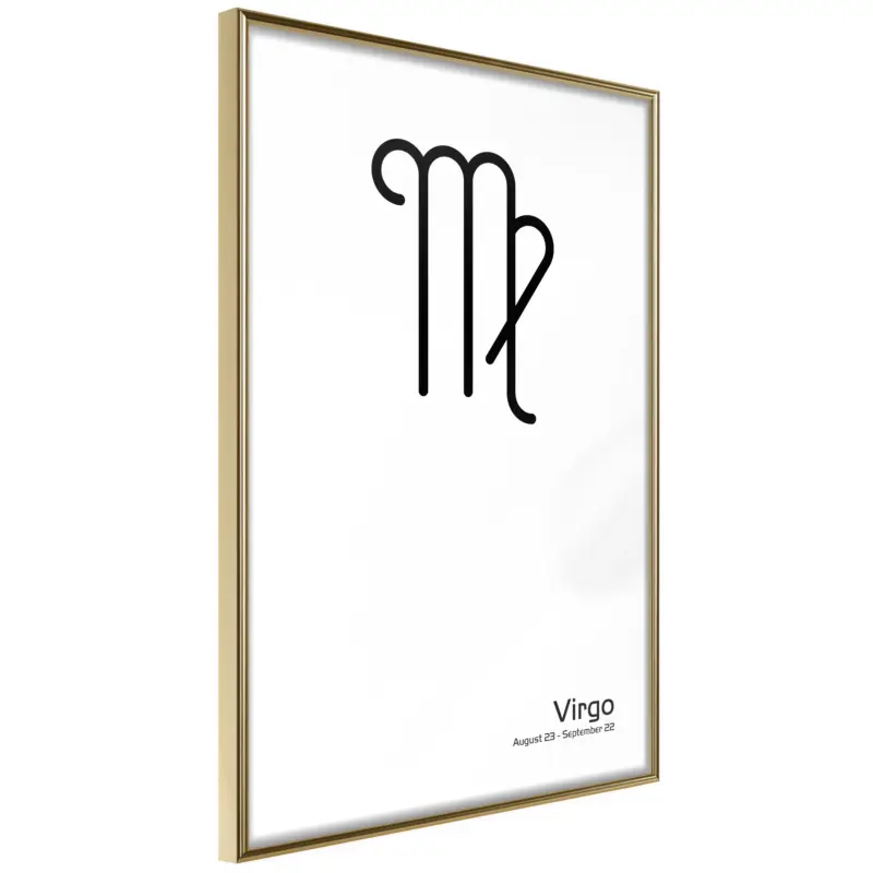 Achat Immédiat Poster - Zodiac: Virgo II - goud - 30x45