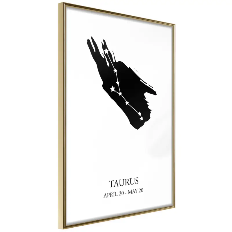 Vente Flash Poster - Zodiac: Taurus I - goud - 40x60