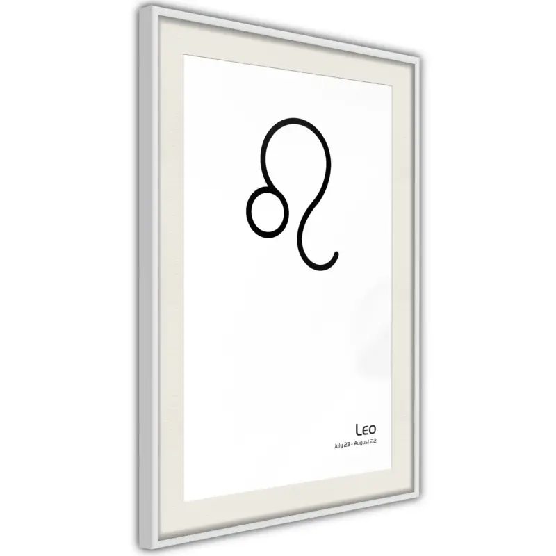 Vente Flash Poster - Zodiac: Leo II - wit passepartout - 40x60