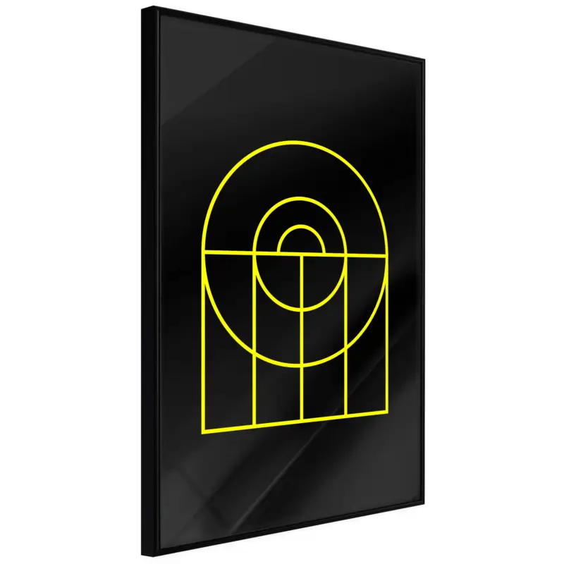 Vente Flash Poster - Yellow Lines - zwart - 40x60