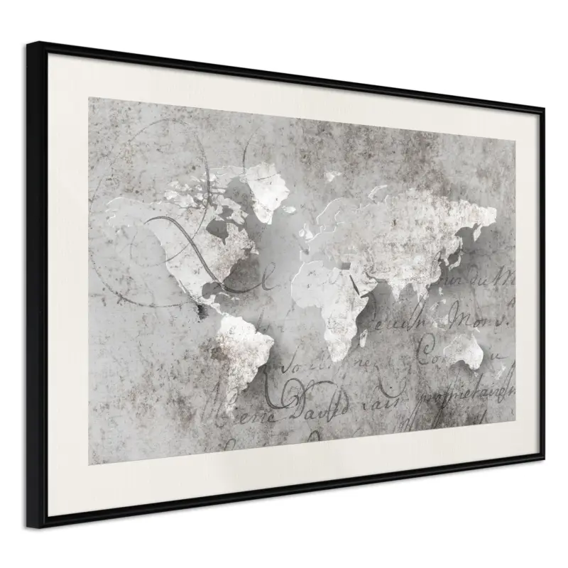 Vente Flash Poster - World of Words - zwart passepartout - 45x30
