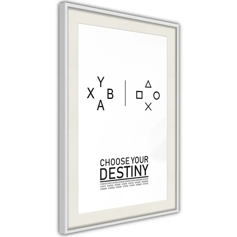 Achat Immédiat Poster - Which Team Are You On? - wit passepartout - 20x30