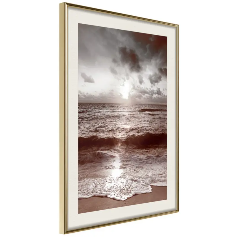 Vente Flash Poster - Whisper of the Sea - goud passepartout - 40x60