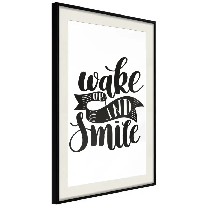 Vente Flash Poster - Wake Up - zwart passepartout - 40x60