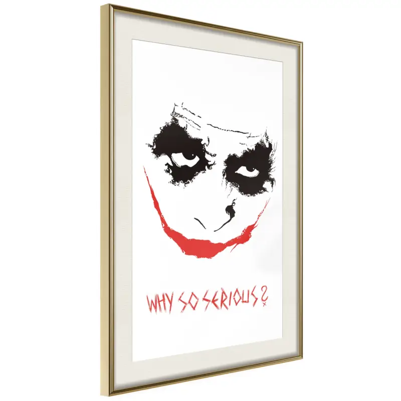 Achat Immédiat Poster - Villain - goud passepartout - 40x60