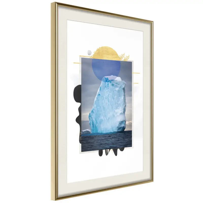 Vente Flash Poster - Tip of the Iceberg - goud passepartout - 40x60
