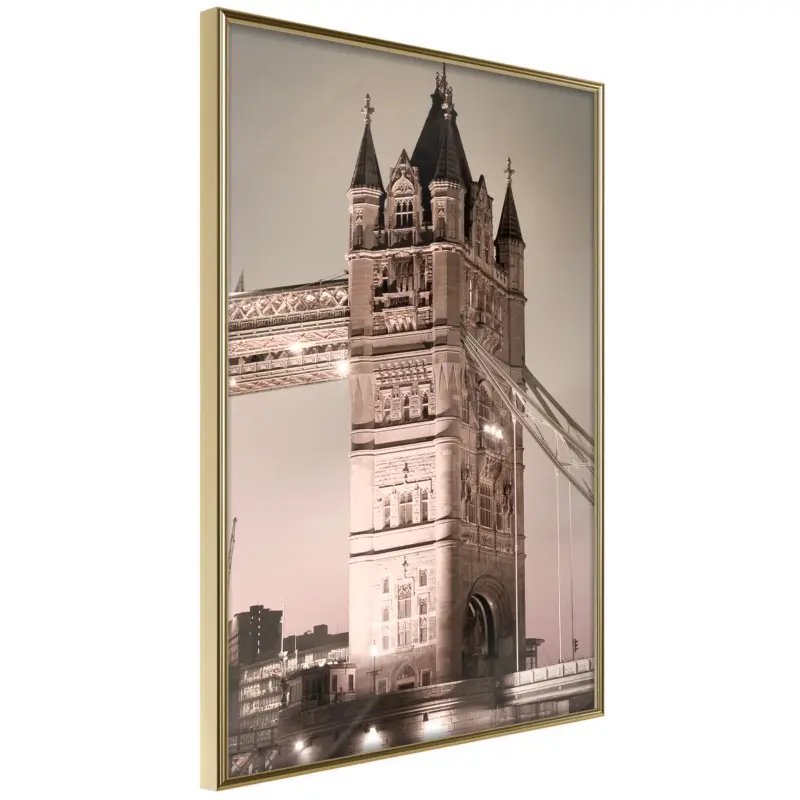 Achat Immédiat Poster - Symbol of London - goud - 40x60