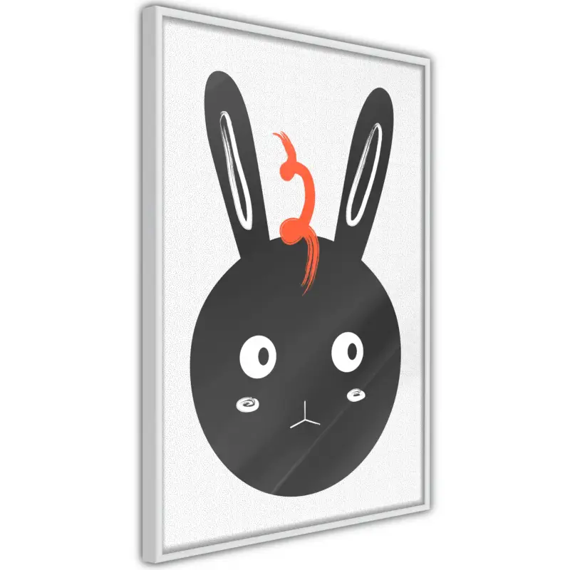 Commander Maintenant Poster - Surprised Bunny - wit - 20x30