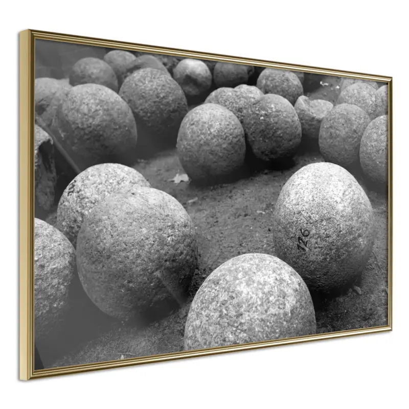 Achat Immédiat Poster - Stone Spheres - goud - 45x30
