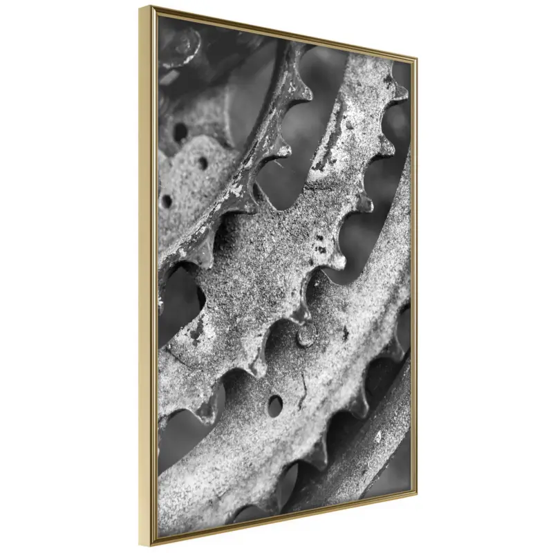 Vente Flash Poster - Sprocket Wheel - goud - 40x60