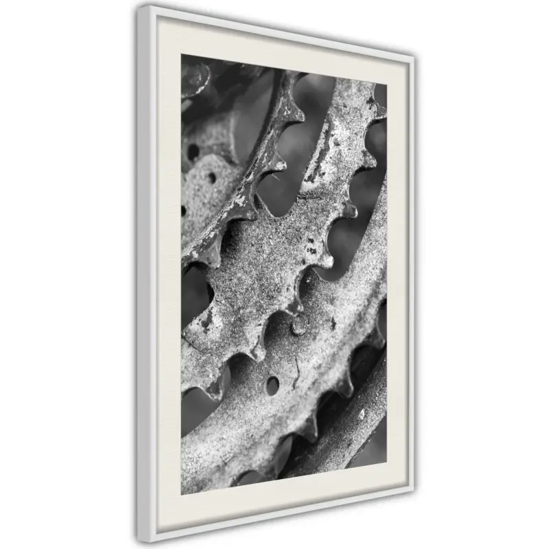 Achat Immédiat Poster - Sprocket Wheel - wit passepartout - 30x45
