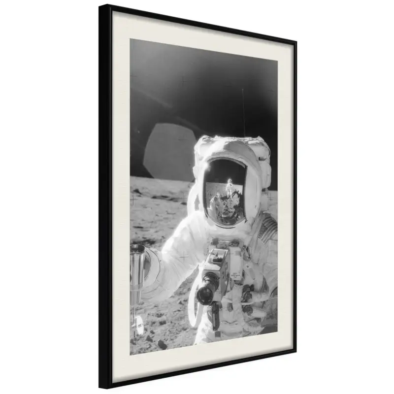 Achat Immédiat Poster - Space Fun - zwart passepartout - 30x45