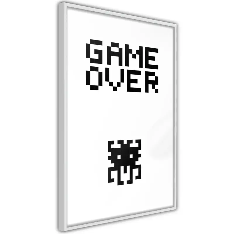 Vente Flash Poster - Game Over - wit - 30x45