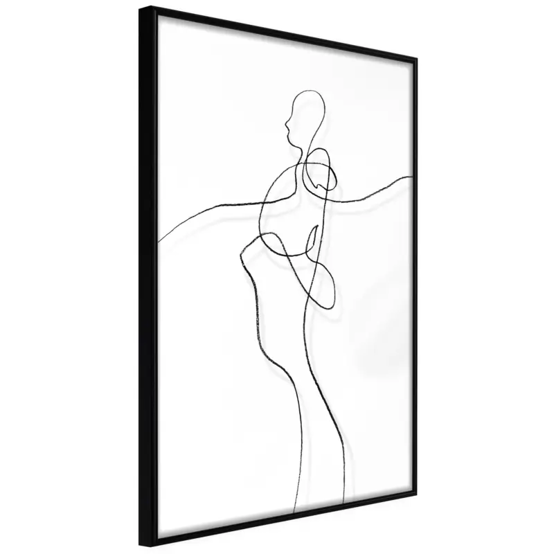 Achat Immédiat Poster - Entanglement - zwart - 20x30