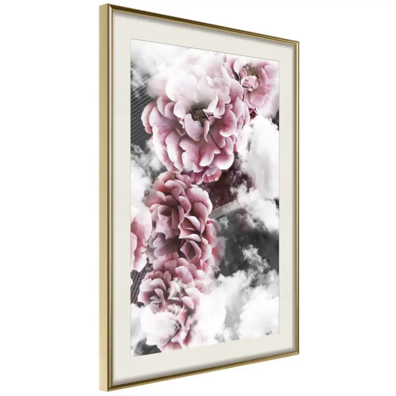 Achat Immédiat Poster - Divine Flowers - goud passepartout - 40x60