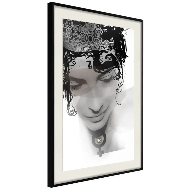 Vente Flash Poster - Delicate Features - zwart passepartout - 20x30