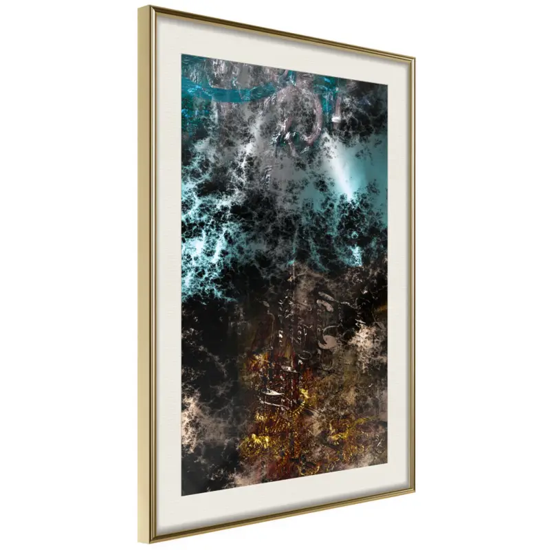 Vente Flash Poster - Dark Matter I - goud passepartout - 40x60