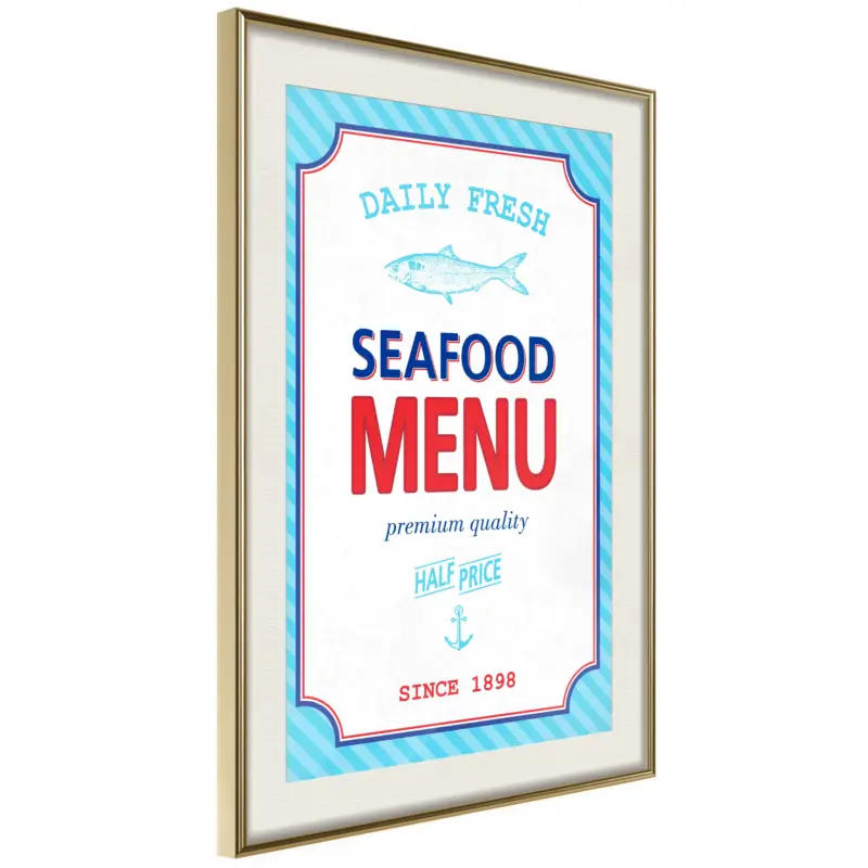 Achat Immédiat Poster - Daily Fresh - goud passepartout - 30x45