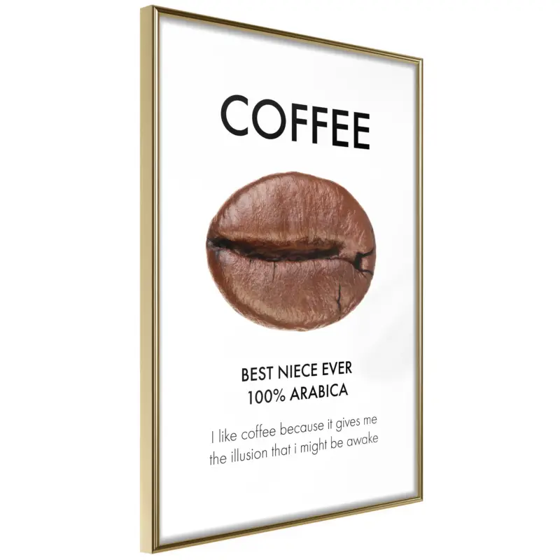 Vente Flash Poster - Coffee I - goud - 20x30