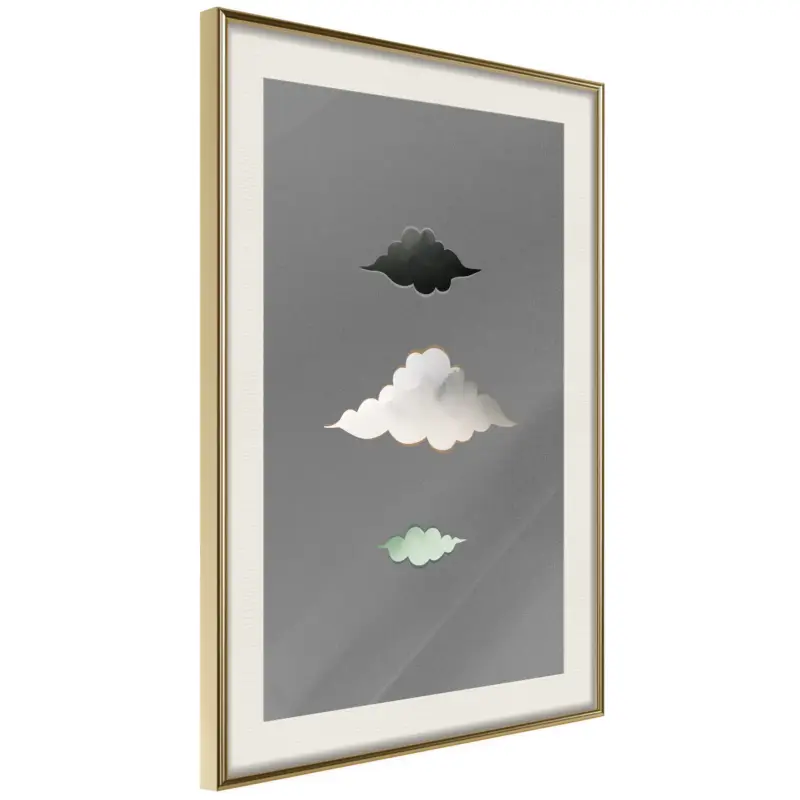 Achat Immédiat Poster - Cloud Family - goud passepartout - 40x60