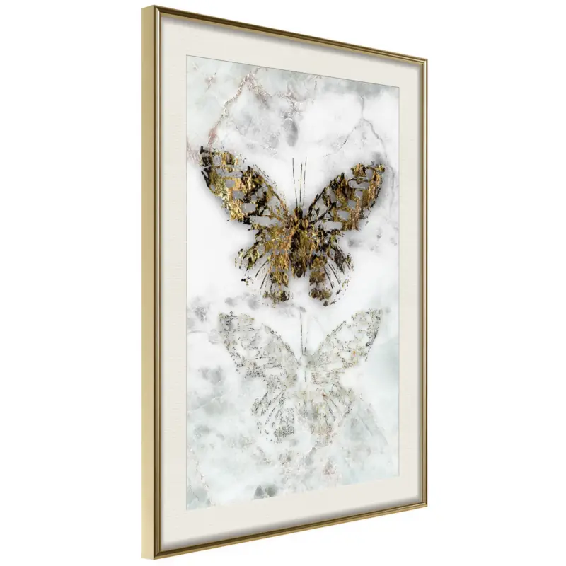 Achat Immédiat Poster - Butterfly Fossils - goud passepartout - 20x30