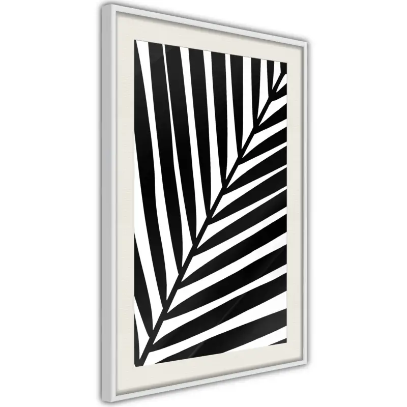 Achat Immédiat Poster - Black Palm - wit passepartout - 30x45