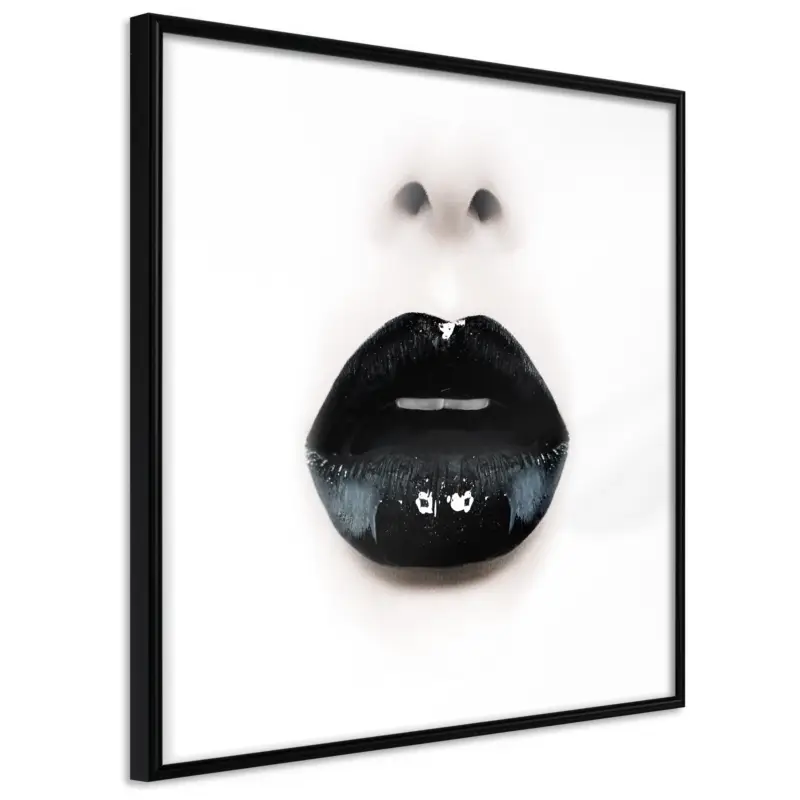 Acheter Direct Poster - Black Lipstick (Square) - zwart - 30x30