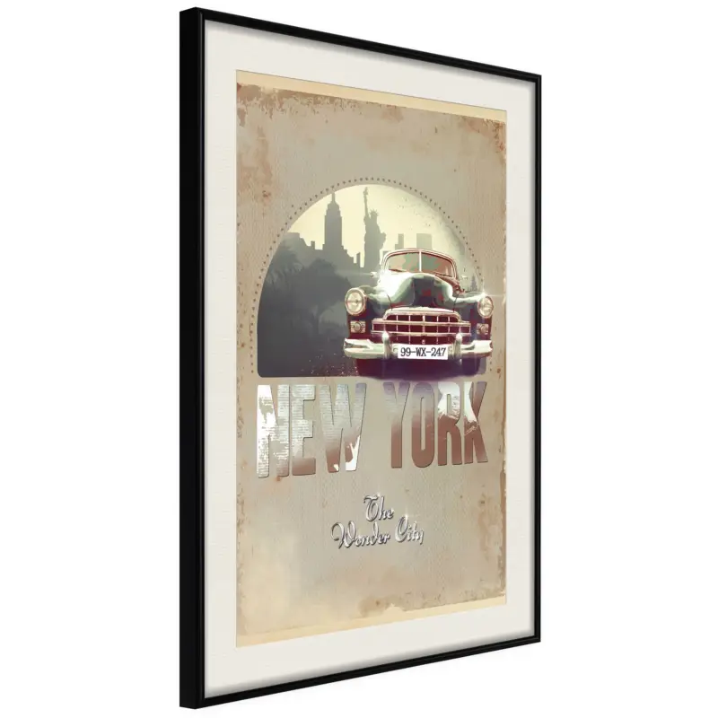 Vente Flash Poster - Big Apple - zwart passepartout - 30x45