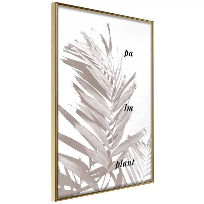 Vente Flash Poster - Beige Palm - goud - 30x45