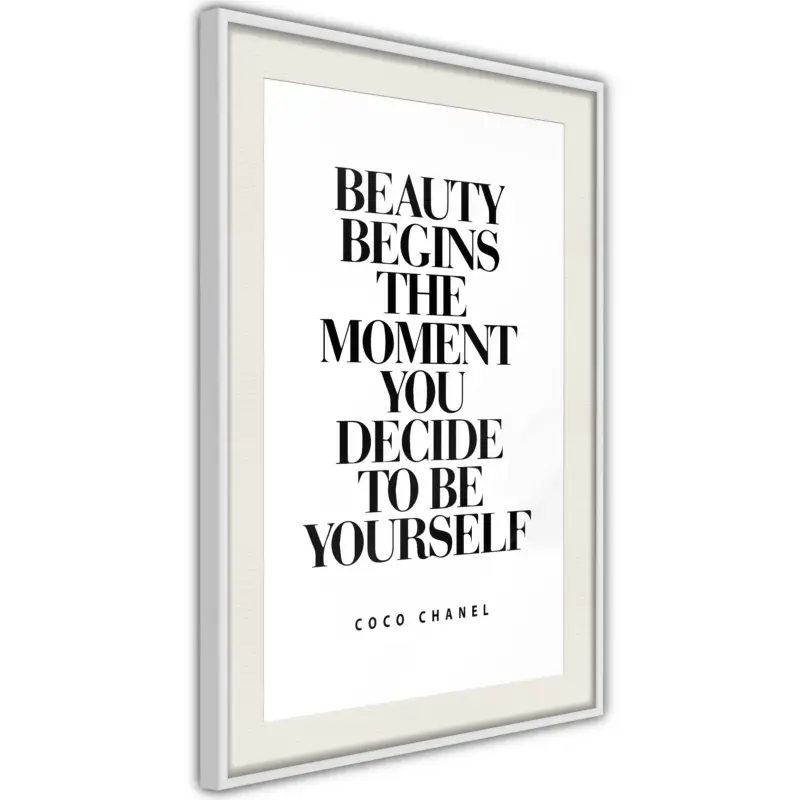 Acheter Direct Poster - Beginning of the Beauty - wit passepartout - 20x30
