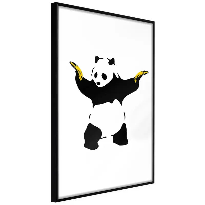 Vente Flash Poster - Banksy: Panda With Guns - zwart - 30x45