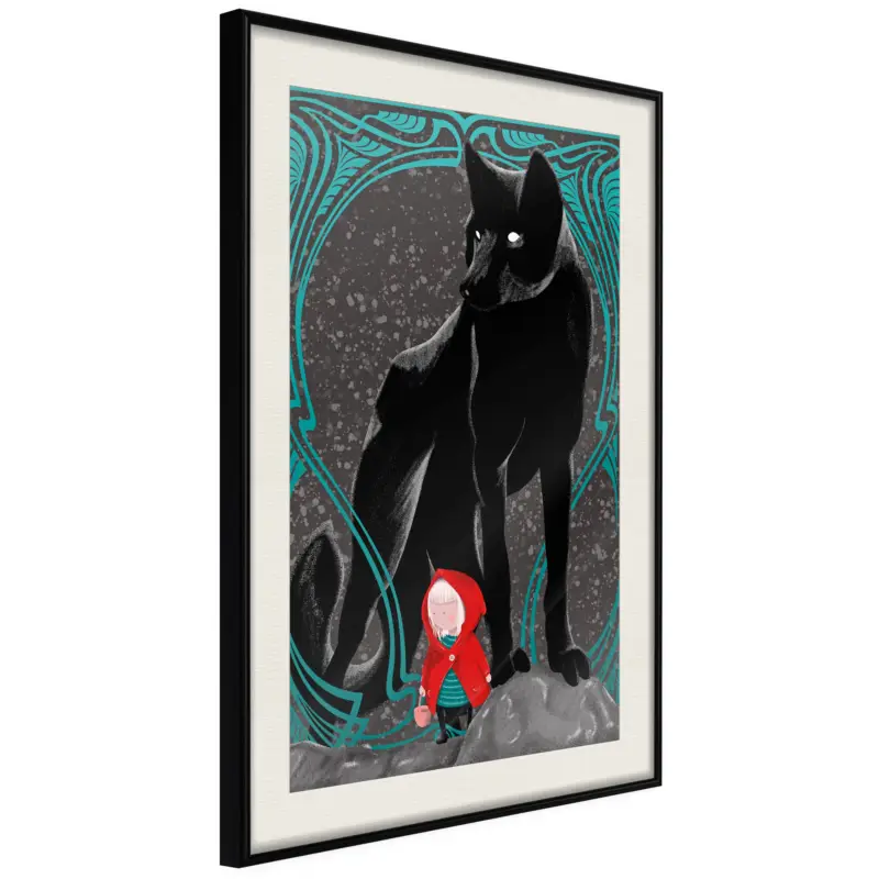 Vente Flash Poster - Bad Wolf - zwart passepartout - 20x30
