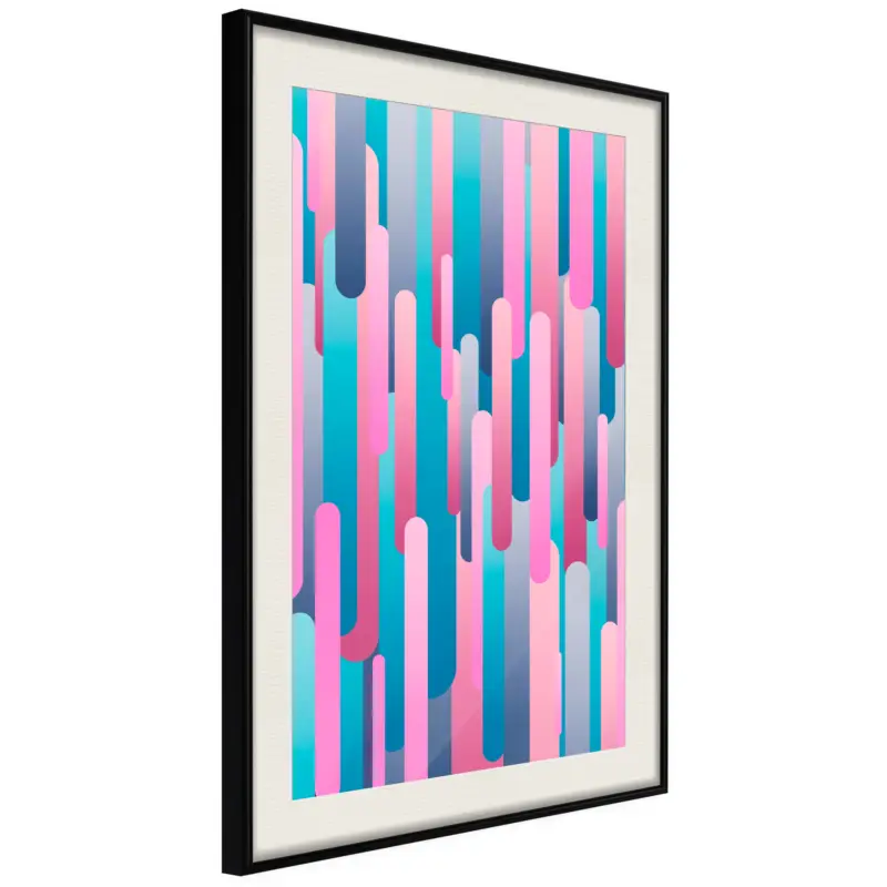 Vente Flash Poster - Abstract Skyscrapers - zwart passepartout - 30x45