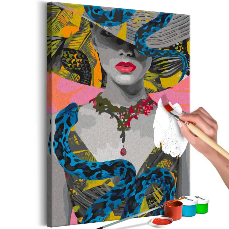 Commander Maintenant Doe-het-zelf op canvas schilderen - Snake Goddess - 40x60