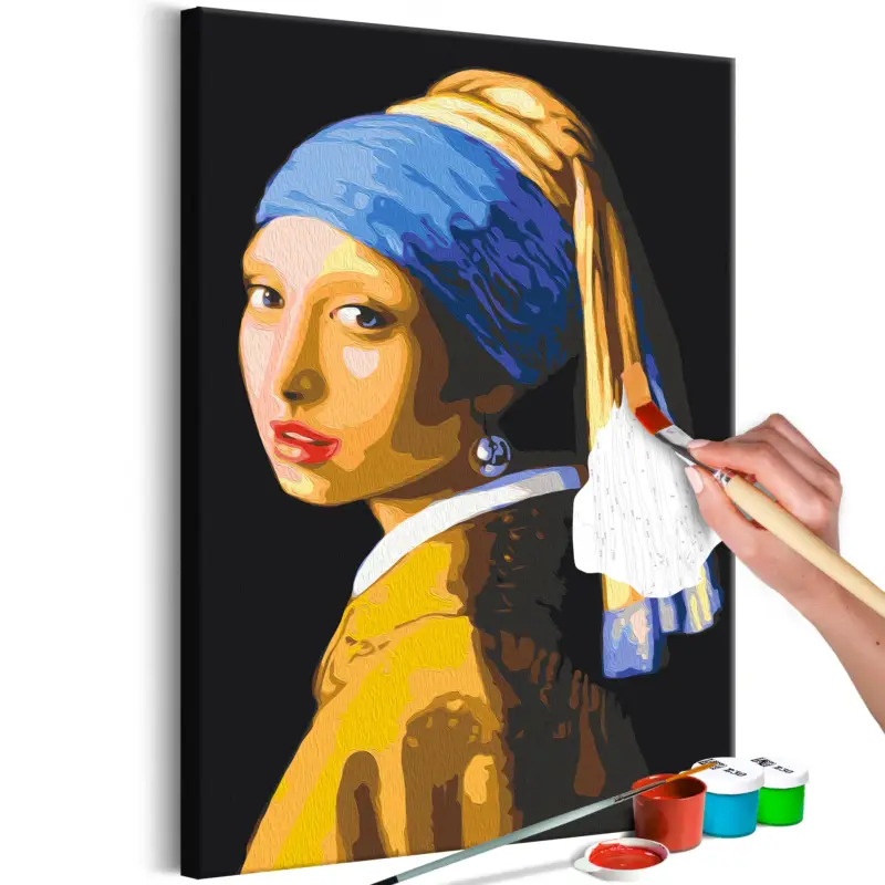 Réduction Doe-het-zelf op canvas schilderen - Pearl Earring - 40x60