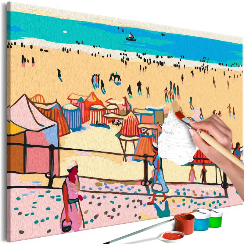 Satisfait Ou Remboursé Doe-het-zelf op canvas schilderen - Les Sables-d'Olonne - 60x40