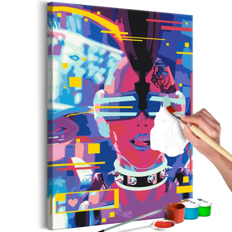 Remise Doe-het-zelf op canvas schilderen - Kinky Connection - 40x60