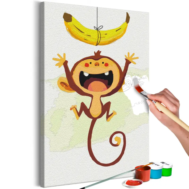 Acheter En Ligne Doe-het-zelf op canvas schilderen - Hungry Monkey - 40x60