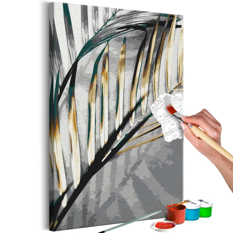Super Prix Doe-het-zelf op canvas schilderen - Golden Palm Tree - 40x60