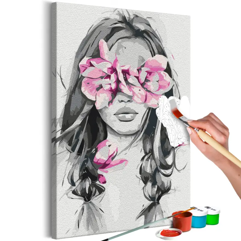 Super Prix Doe-het-zelf op canvas schilderen - Flowers On Eyes - 40x60