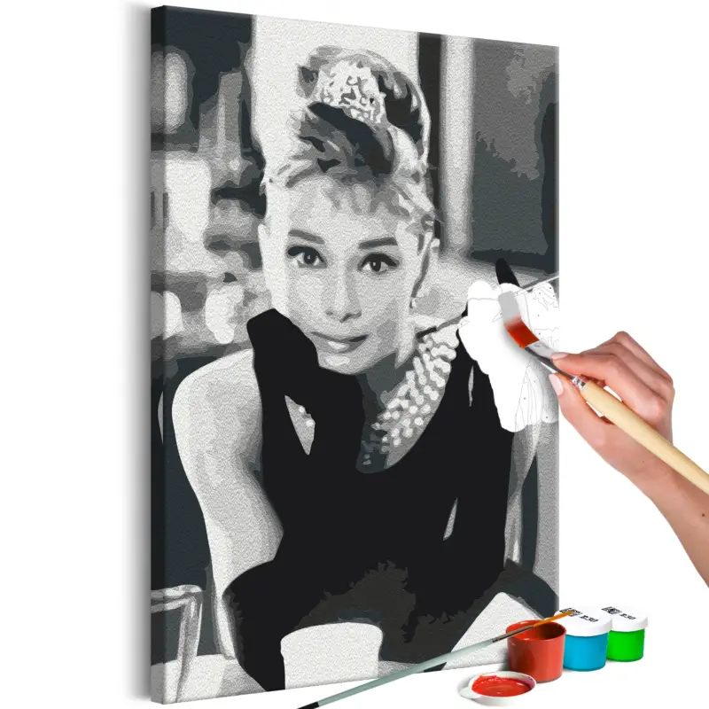 Remise Doe-het-zelf op canvas schilderen - Elegant Breakfast - 40x60